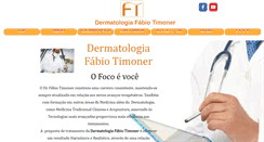 Desktop Screenshot of dermatologiafabiotimoner.com.br